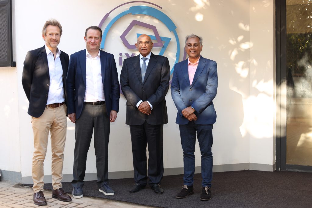 From Left to Right Guy Willner, IXAfrica Chairman, Kurtis Lindqvist, LINX CEO, Eng Naresh Mehta, IXAfrica Shareholder & Engineer on Board, Niraj Shah, Director, Sales & Business Development