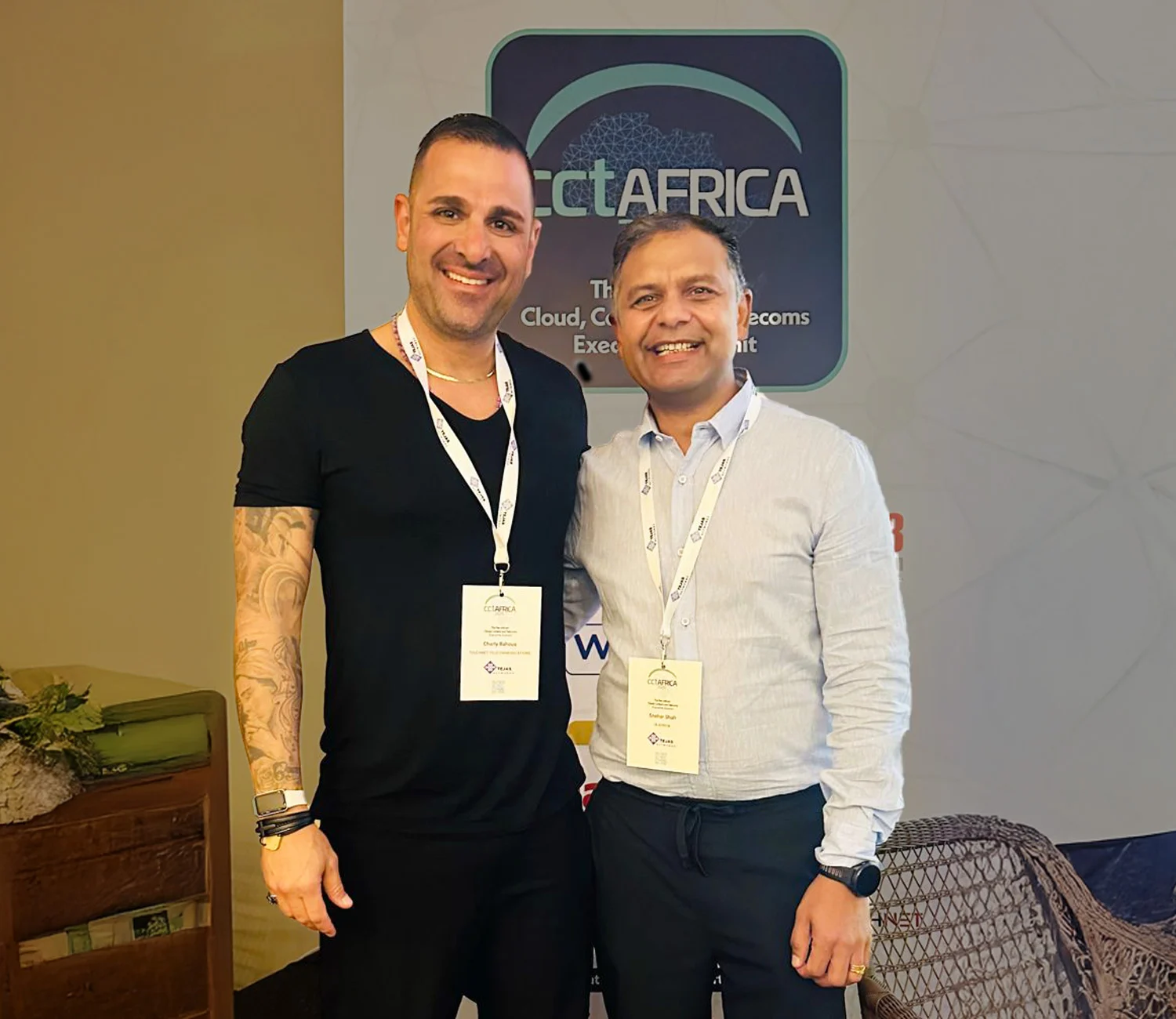 charlie and snehar at cct africa