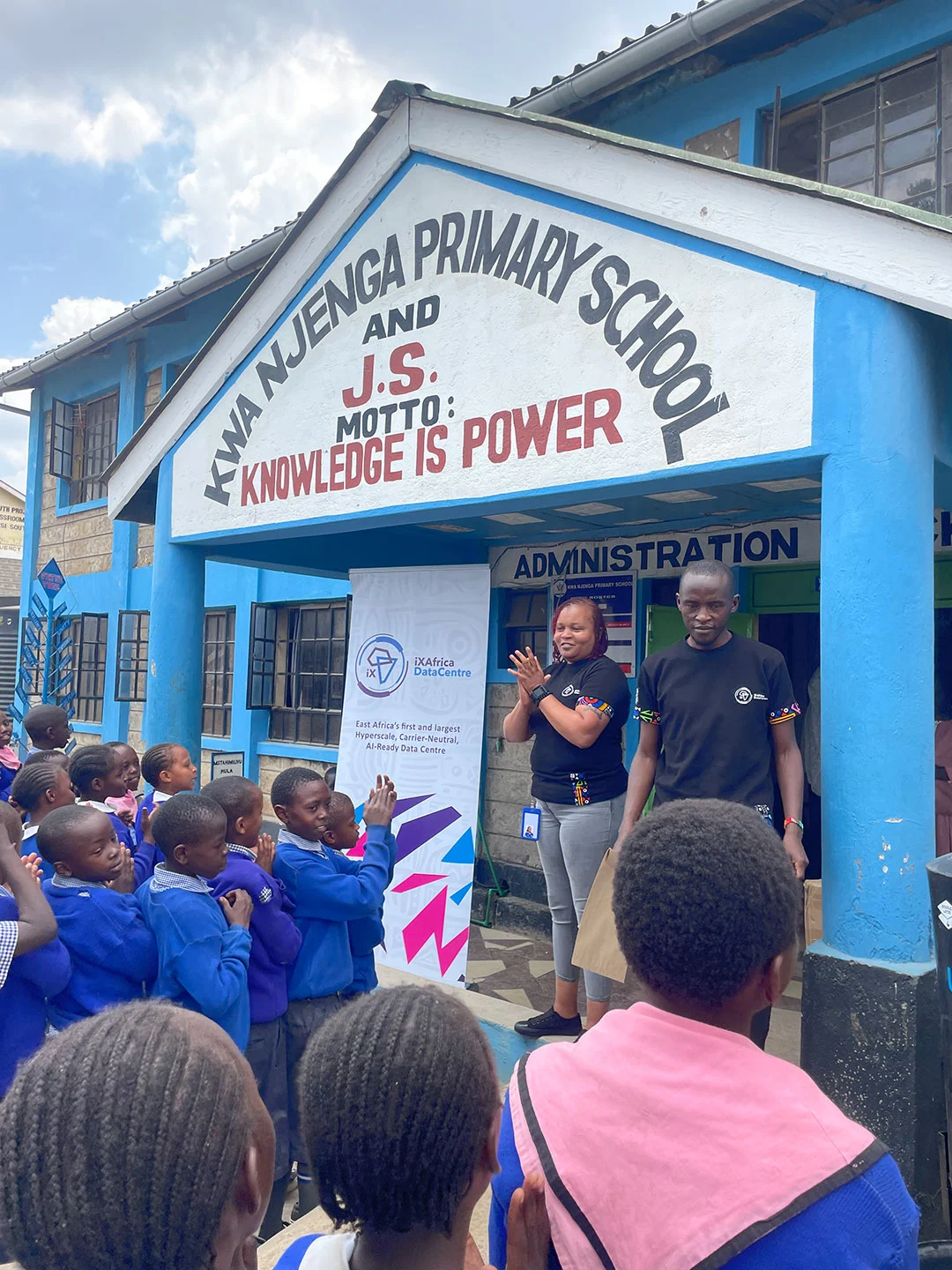 xafrica team visits kwa njenga primary school 2